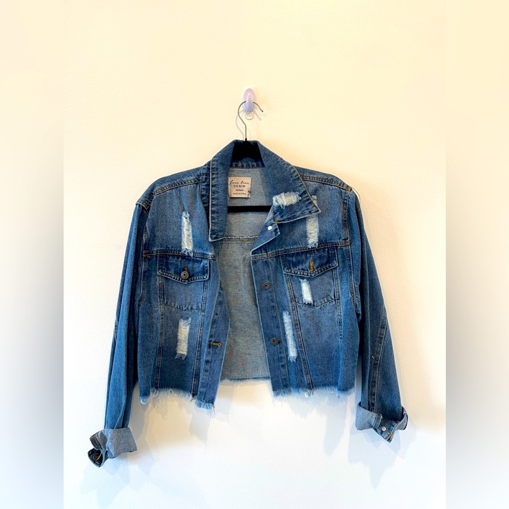 Custom denim jacket - cartoon hand painting